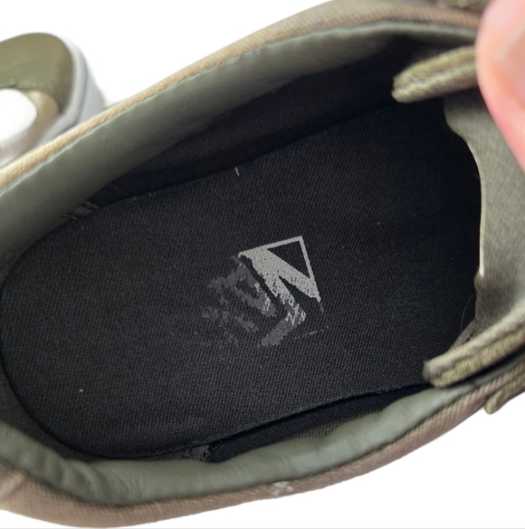Vans Womens Olive and White Sneakers Size 7 - Picture 7 of 7